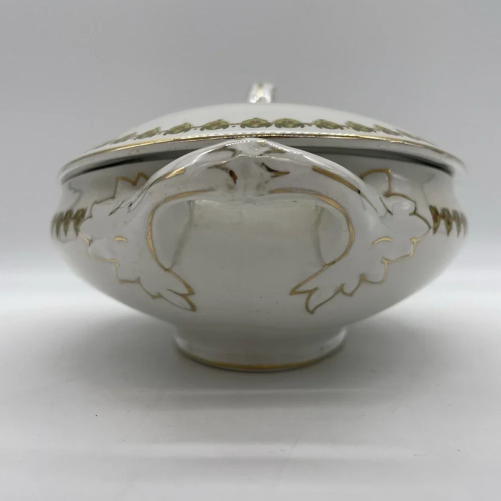 Vintage Wood & Sons Oval Covered‎ Vegetable Serving Bowl & Lid Handles England
